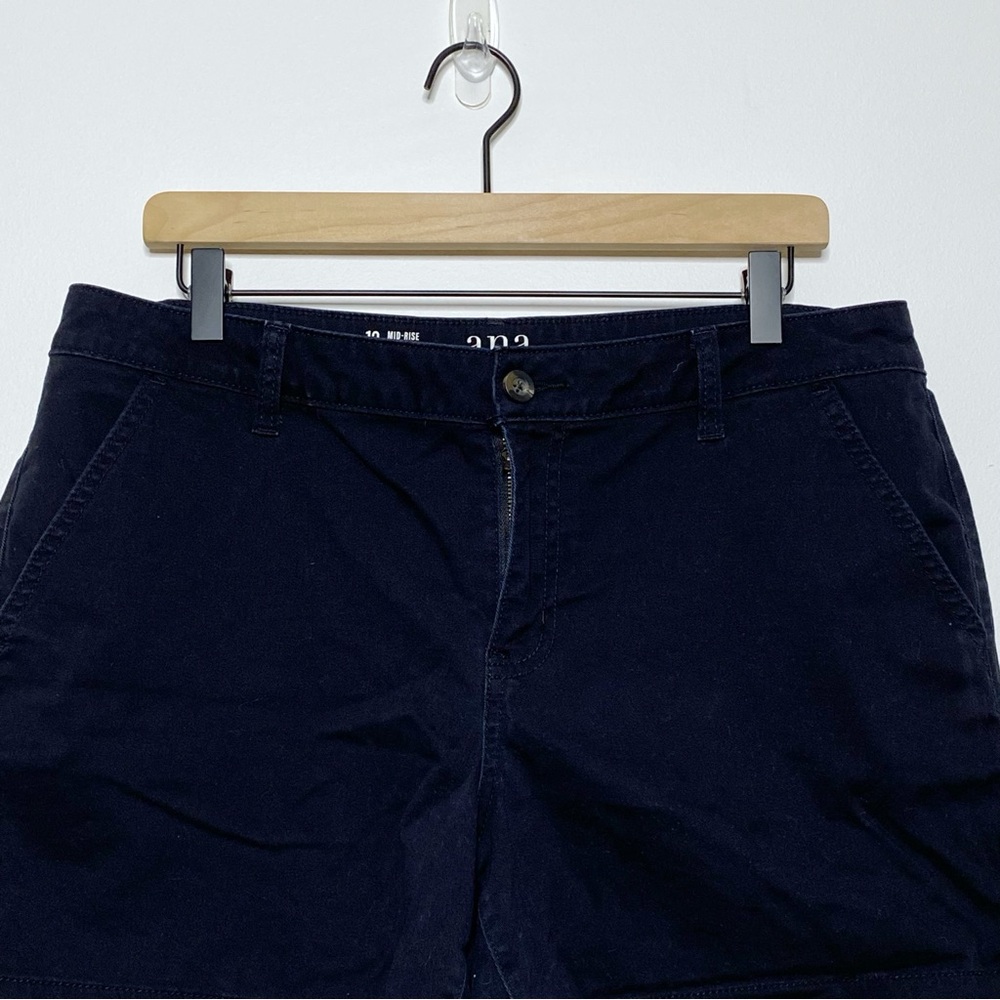 ANA Black Mid Rise Twill Short - Size 12 - Picture 4 of 6